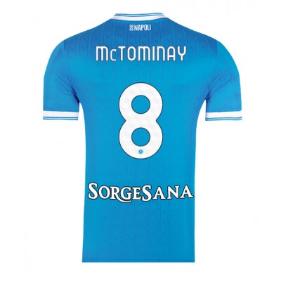 Moški Nogometni dresi SSC Napoli Scott McTominay #8 Domači 2025-26 Kratek Rokav Moški Nogometni dresi SSC Napoli Scott McTominay #8 Domači 2025-26 Kratek Rokav
